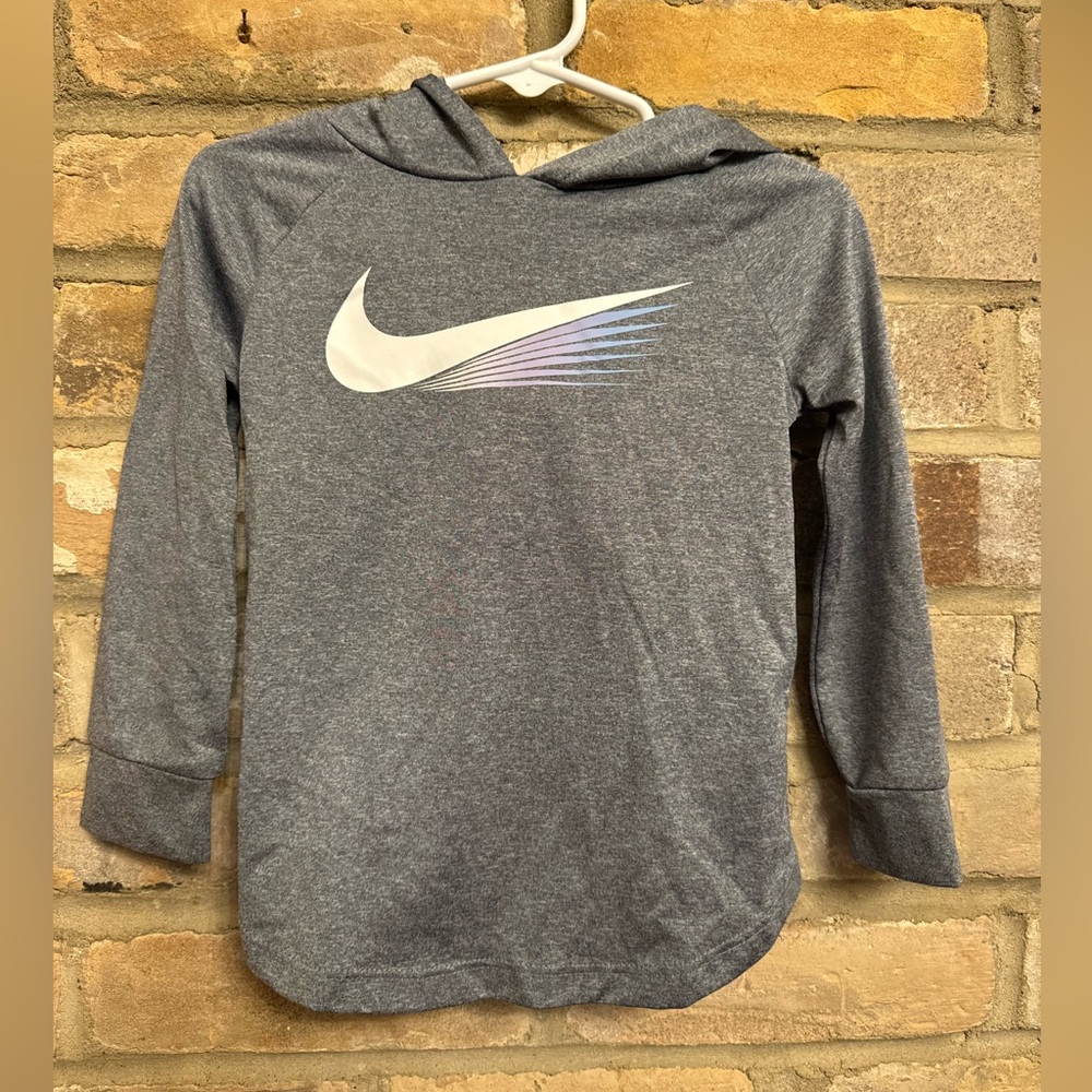 Toddler Grey Nike dri-fit hoodie